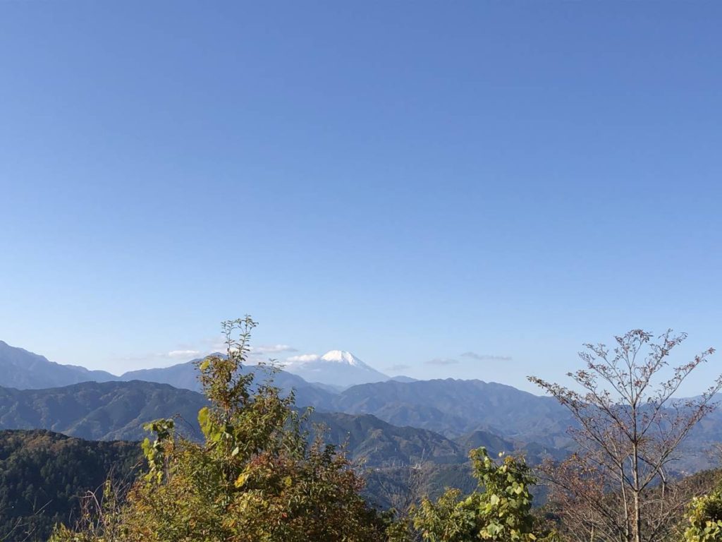 高尾山頂からの富士山
